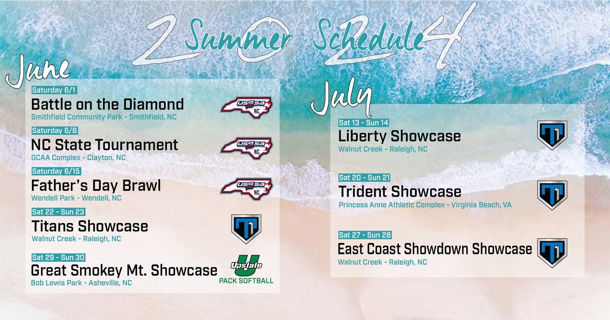 Garner Elite 06(24/25/36) Showcase teams summer schedule is out!! #letsgo #summerschedule2024 #garnerelite