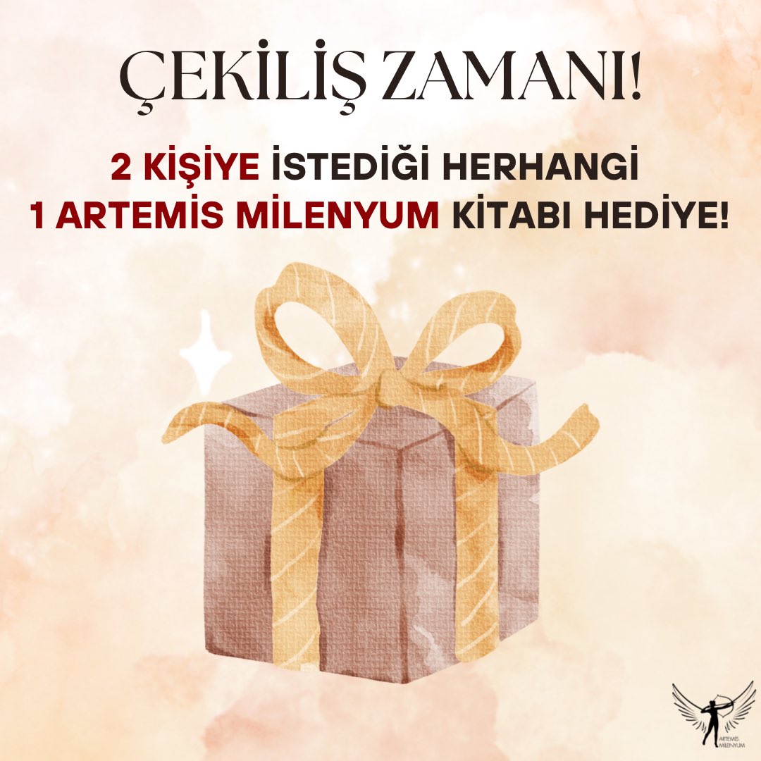 2 kişiye istediği herhangi 1 Artemis Milenyum kitabı hediye! 🤩

Şartlar:
🌸 <a href="/artemismilenyum/">Artemis Milenyum</a> Twitter hesabını takip etmek
🌸Bu görseli beğenip tekrar paylaşmak.
🌸 2 arkadaşınızı etiketleyip istediğiniz kitabı yazmak.(Her yorum + hak)

💖Ek hak için Instagram ve Tiktok
