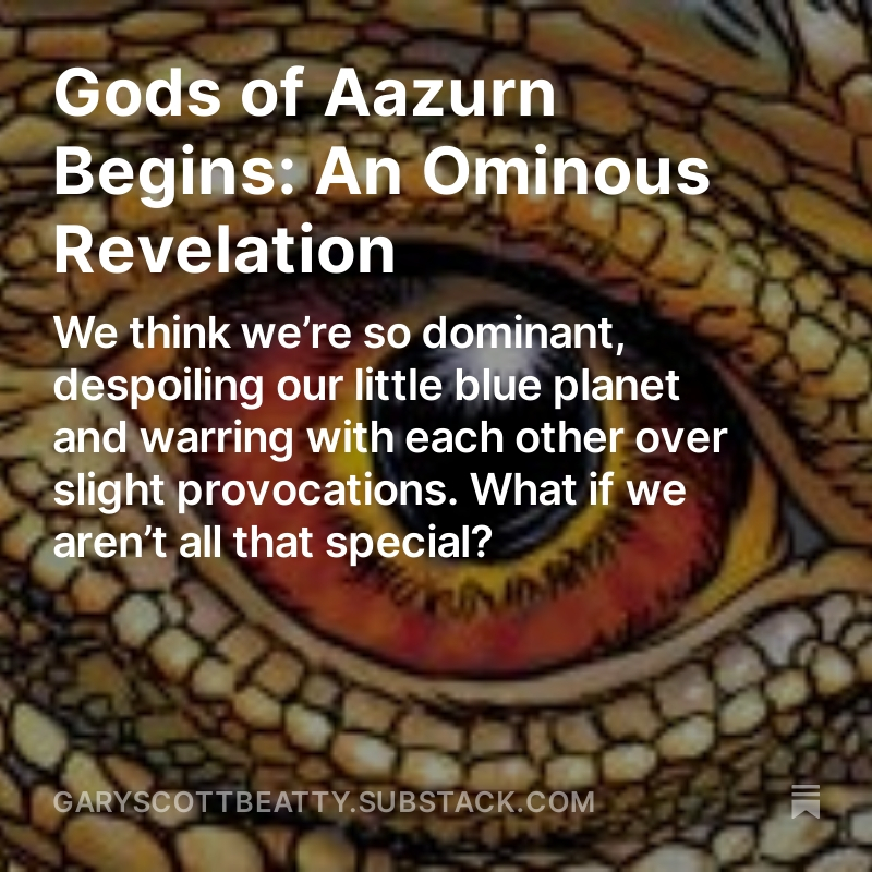 It's the beginning of the end in 66 chapters! Subscribe now to read Gods of Aazurn from the beginning -- and instantly download a free comic. garyscottbeatty.substack.com #garyscottbeatty #strangehorror #lovecraft #horror #webcomic #godsofaazurn