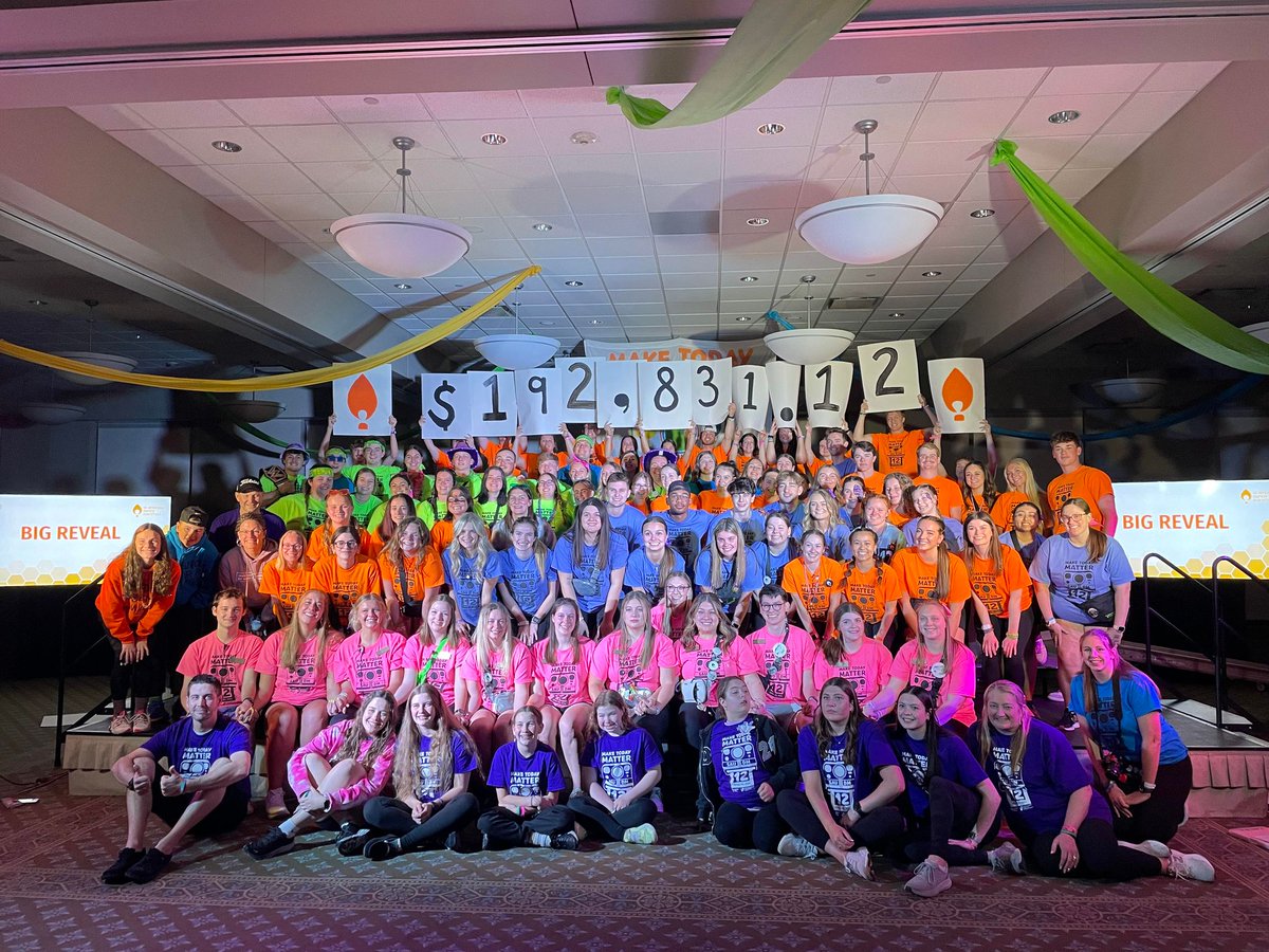 Shout out to everyone involved in @Go_Mustangs and @SAU_DM for raising a combined total of $197,199.89 for our pediatric patients and their families! We are so thankful for your support! 💛