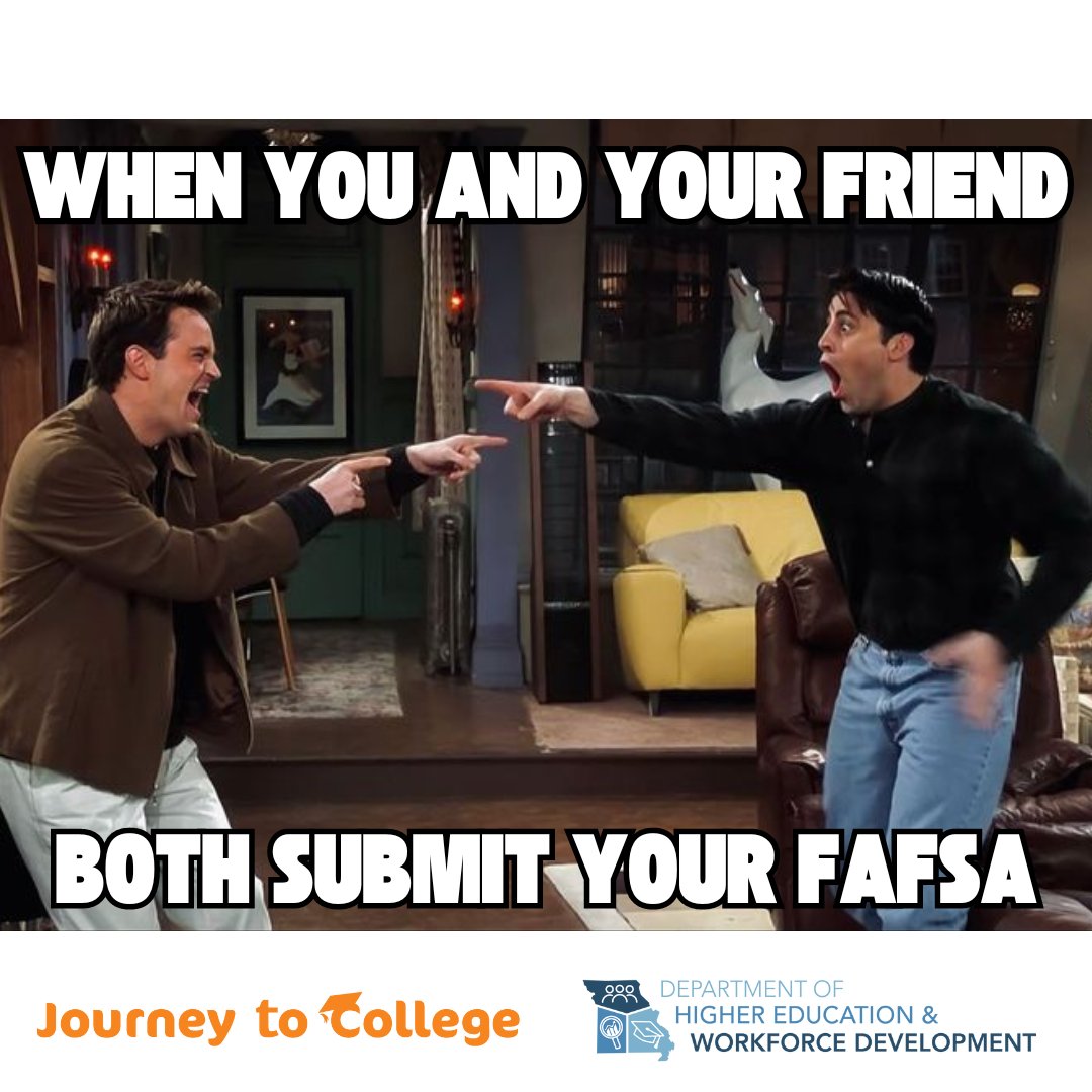 File your FAFSA today and encourage your friends as well! Visit studentaid.gov