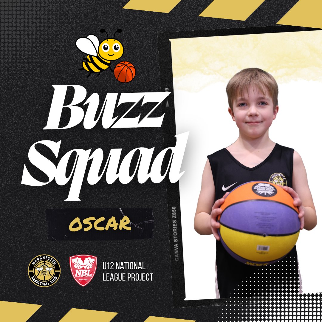 🐝 Presenting the Buzz Squad...

Oscar will be proudly representing the U12 National League Project! 🙌

#HearTheBuzz | #BEElieve | #NBL2324 | #BritishBasketball
