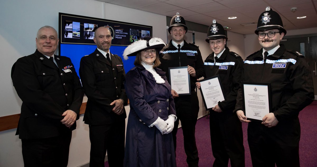 An awards ceremony was held in Colwyn Bay to recognise the contribution of North Wales Police volunteers, and welcome three new Special Constables to our ranks. orlo.uk/T87Ma