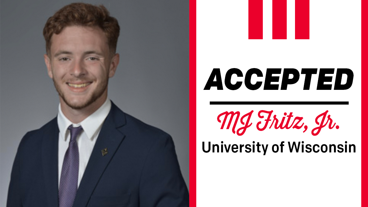 St. Louis native MJ Fritz, Jr., is moving to Wisconsin! The double major in accounting and business administration will attend the University of Wisconsin to earn a master’s in accounting and business analysis. Congrats, MJ! #ClassOf2024