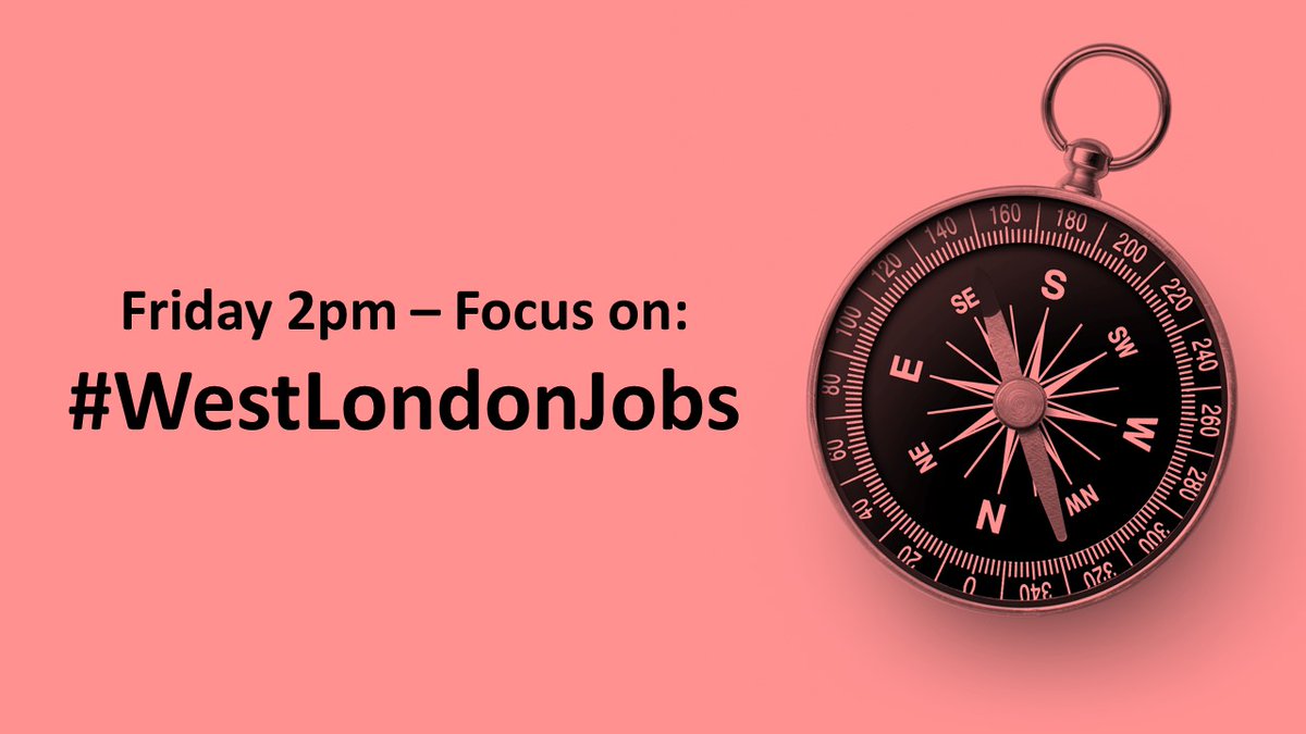 Every Friday is our #FocusOnWestLondon feature, where we will be dedicating 90 minutes to jobs solely from the West London area.

Join us at 2pm on Friday🕑

#WestLondonJobs