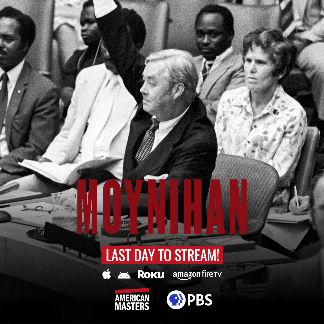 One last day to stream 'Moynihan' -- the story of one of America's preeminent statesmen. bit.ly/4crhKhe #AmericanMastersPBS
