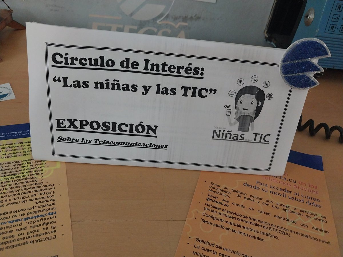 Hoy en toda #Cuba se realizan actividades por el #DíaNiñasEnLasTic, todas las oportunidades para participar, formar, desarrollar, utilizar y dirigir con las #TIC en nuestro país! Güira 💪🤗