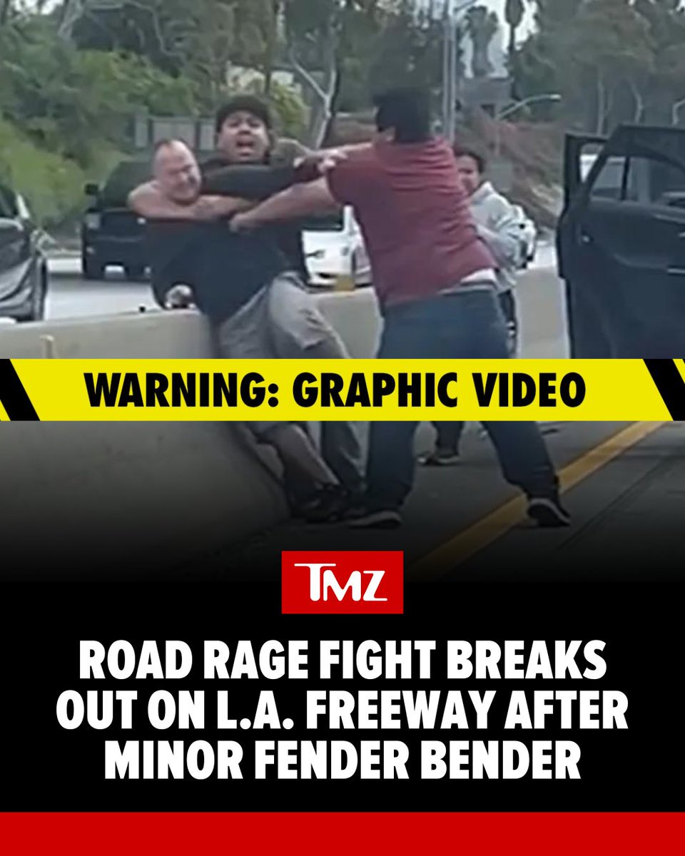 Road rage in #LosAngeles is very real ... with motorists throwing punches on the side of a freeway in this wild video!

Watch here 👉 tmz.me/t1fIVSh