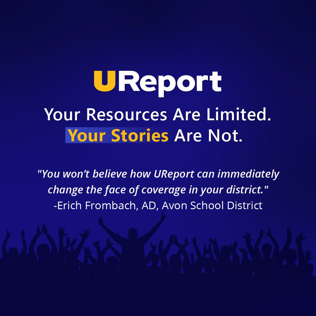 UReport – a groundbreaking experience for schools. Make time to attend an exciting webinar on May 8 at 1 pm EST! Register: rb.gy/j9xn4s. 'You won’t believe how UReport can immediately change the face of coverage.' Erich Frombach, AD, Avon School District.