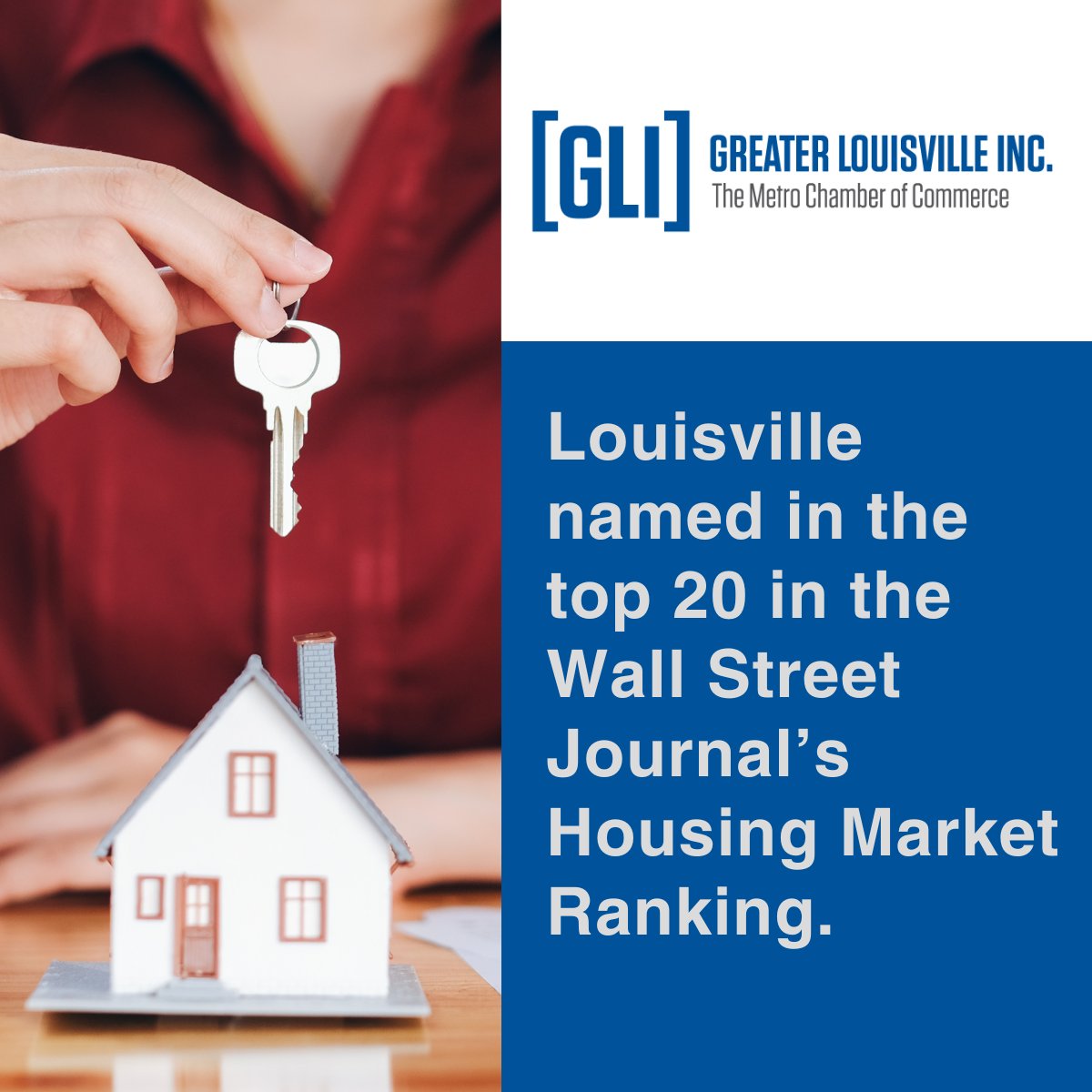 Exciting news! Louisville has been ranked among the top 20 in the @WSJ Housing Market Ranking for 2023. This recognition reflects our city's dynamic real estate market, thriving communities, and unparalleled quality of life. Read more here, on.wsj.com/44kbF2n