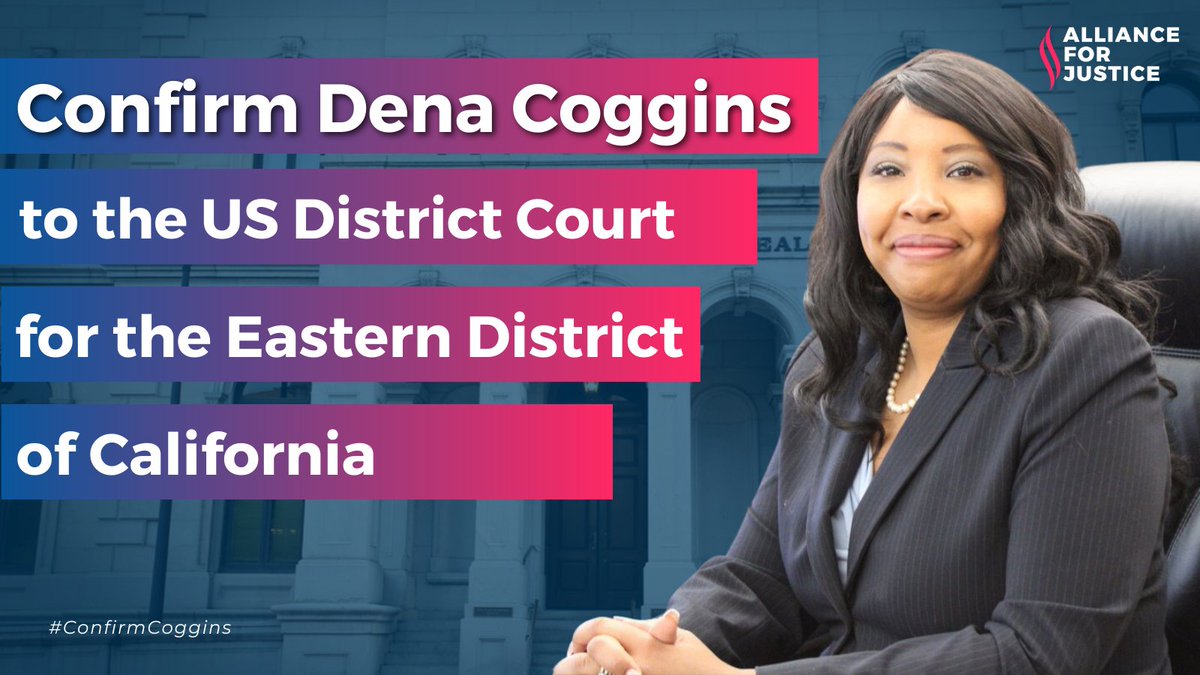 We must take action NOW to #FillEverySeat on the federal bench with fair-minded judges who will protect the rights of ALL of us. Dena Coggins has dedicated her career to public service and she's exactly who we need on the federal bench.