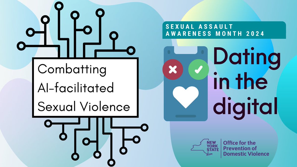 While it is not new, we are learning more about AI-facilitated #SexualViolence very day. OPDV is dedicated to learning more about #SexualViolence in the digital world & bringing this knowledge to New Yorkers #SAAM2024
