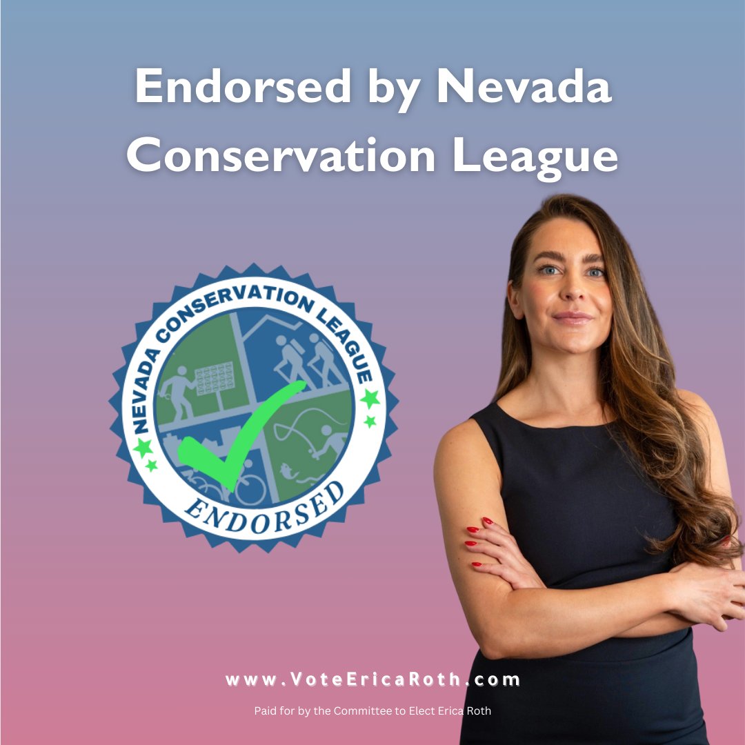 Protecting our lands and fighting climate change are not just about conservation, they are about justice. I am honored to be endorsed by the @NVconservation. Together, we will fight for climate justice!