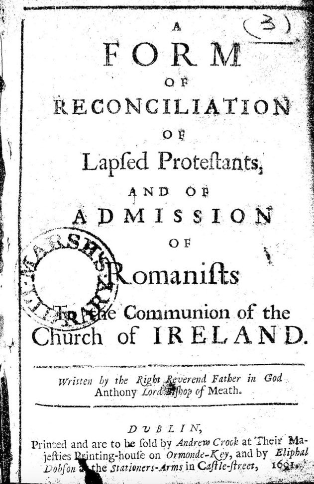 25 Apr 1697: d. Anthony Dopping Bishop of #Meath in #Dublin #otd (eebo)