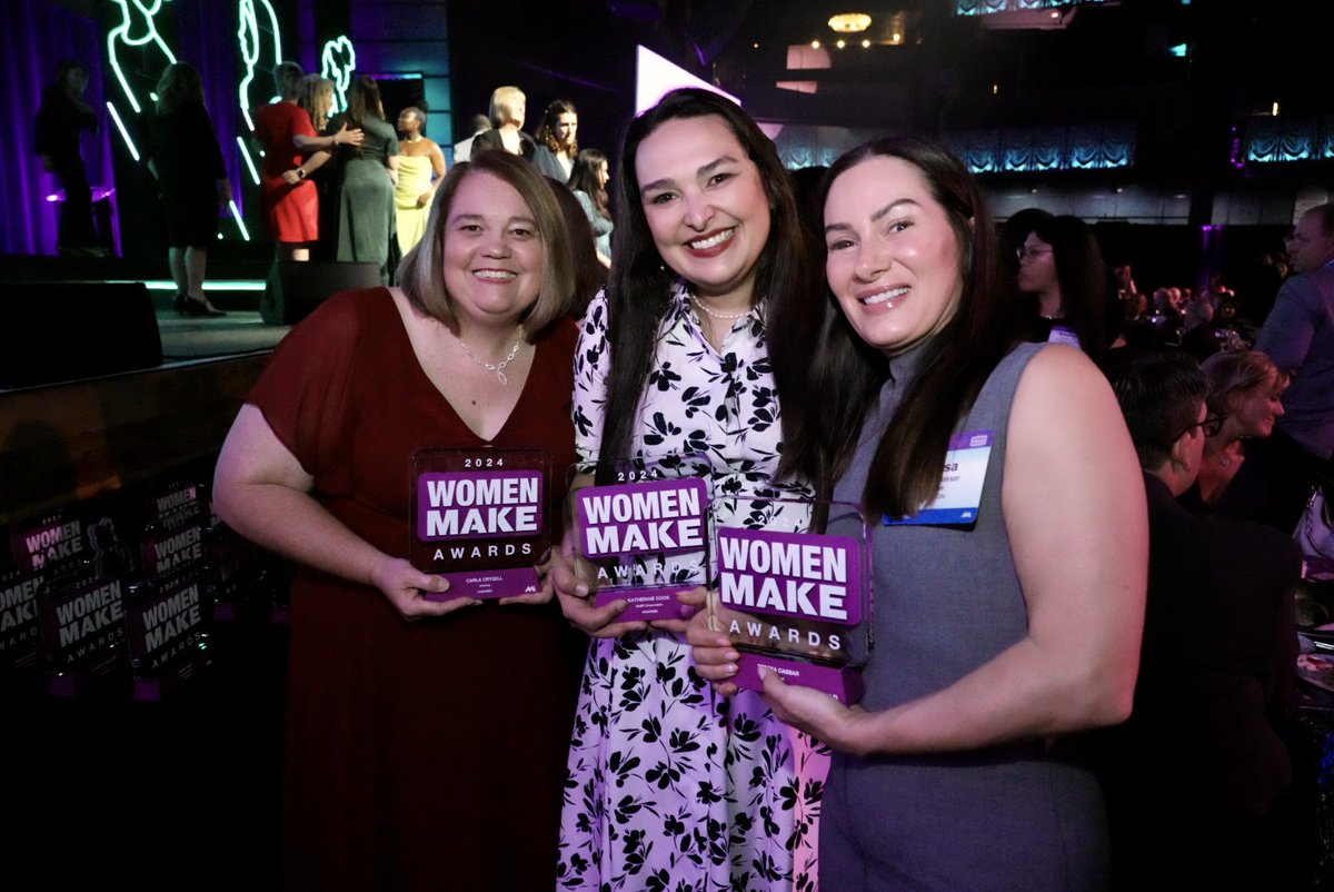 That's a wrap on the 2024 #WomenMAKEAwards! ✨ Congratulations to all the incredible recipients. We'll see you next year! #MFGwomen