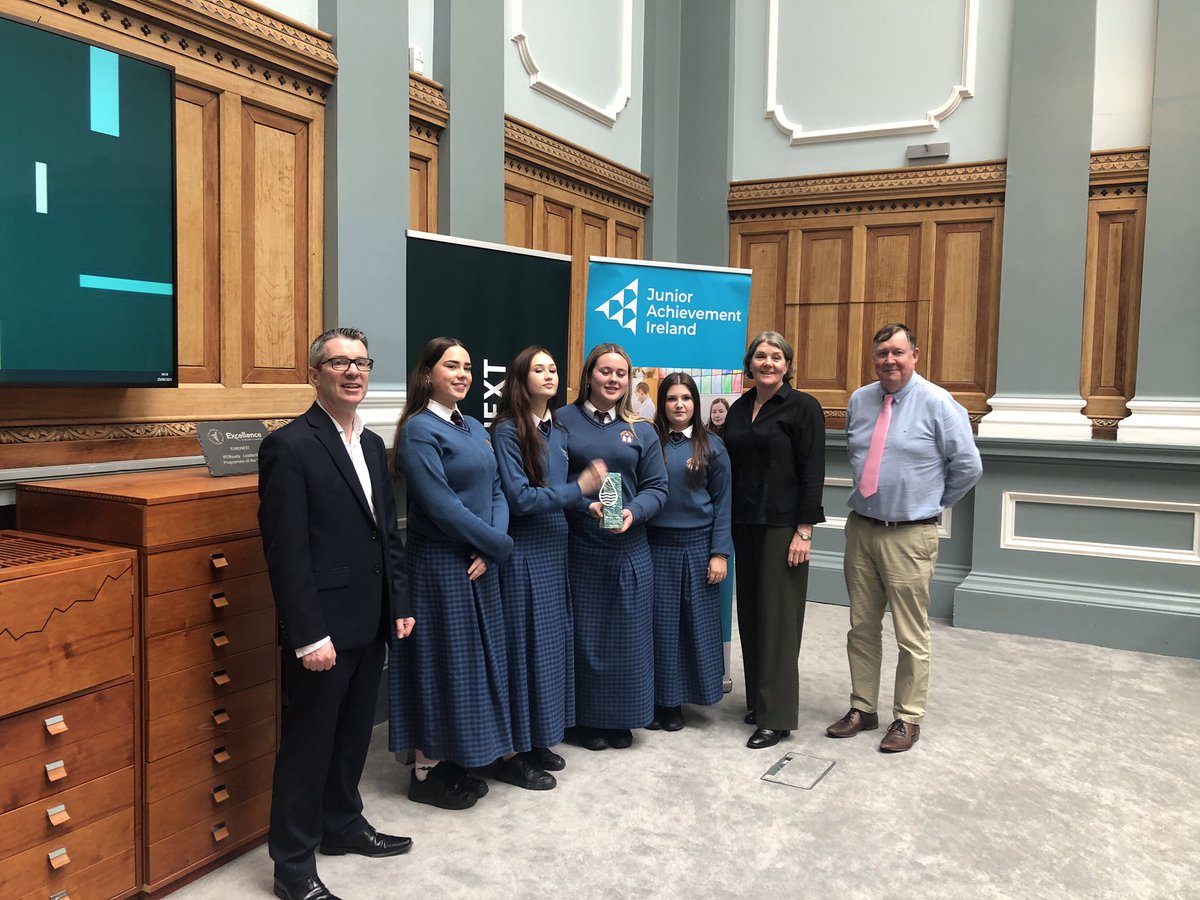 🏆 Desmond College crowned All Ireland Champions 🏆 “Sea You Later” ecological remover for fake tan- worthy winners of the Blue Economy Challenge. Desmond College will now represent Ireland in the European Finals in May 2024! Well Done Girls! @JA_irl @euronext_ie @LCETBSchools