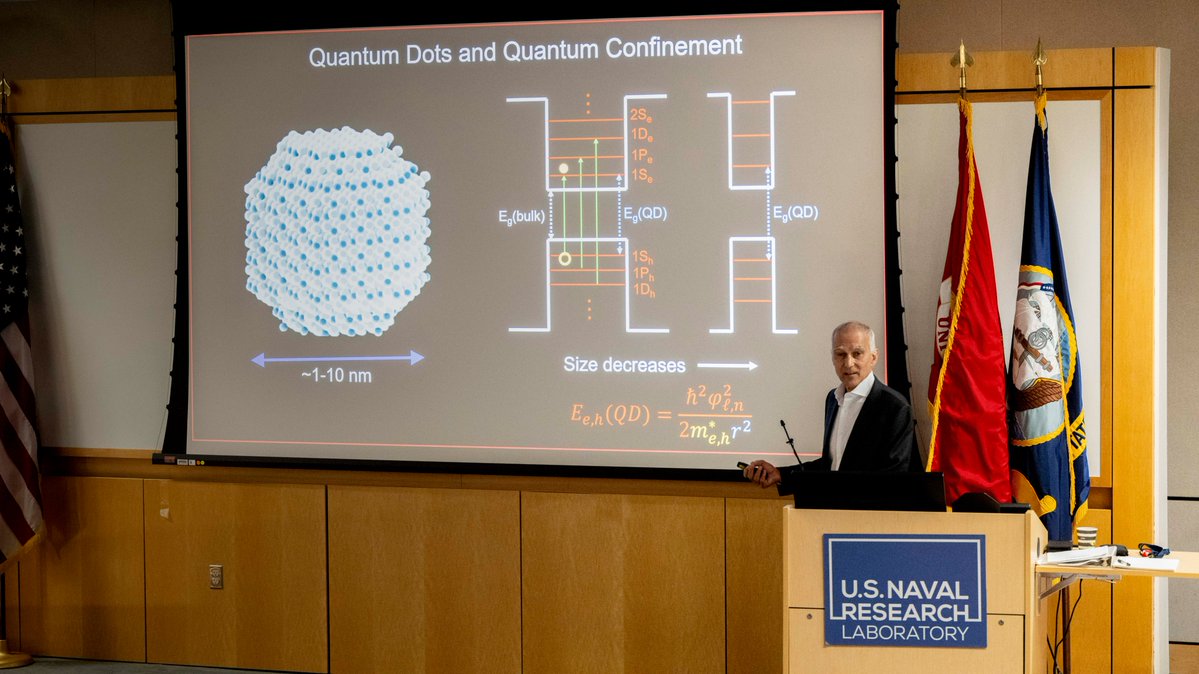 Thank you to Professor Moungi Bawendi for delivering a fascinating lecture at NRL on the advancements in colloidal quantum dots and their impact on various fields! Your contributions to nanotechnology are truly inspiring and have paved the way for future innovations.