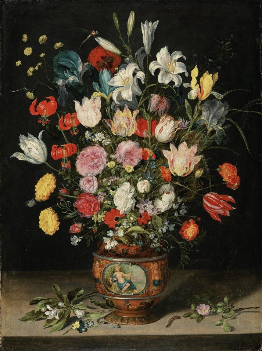 Bouquet of Flowers in a Faience Vase
Jan (the younger) Brueghel
c1625