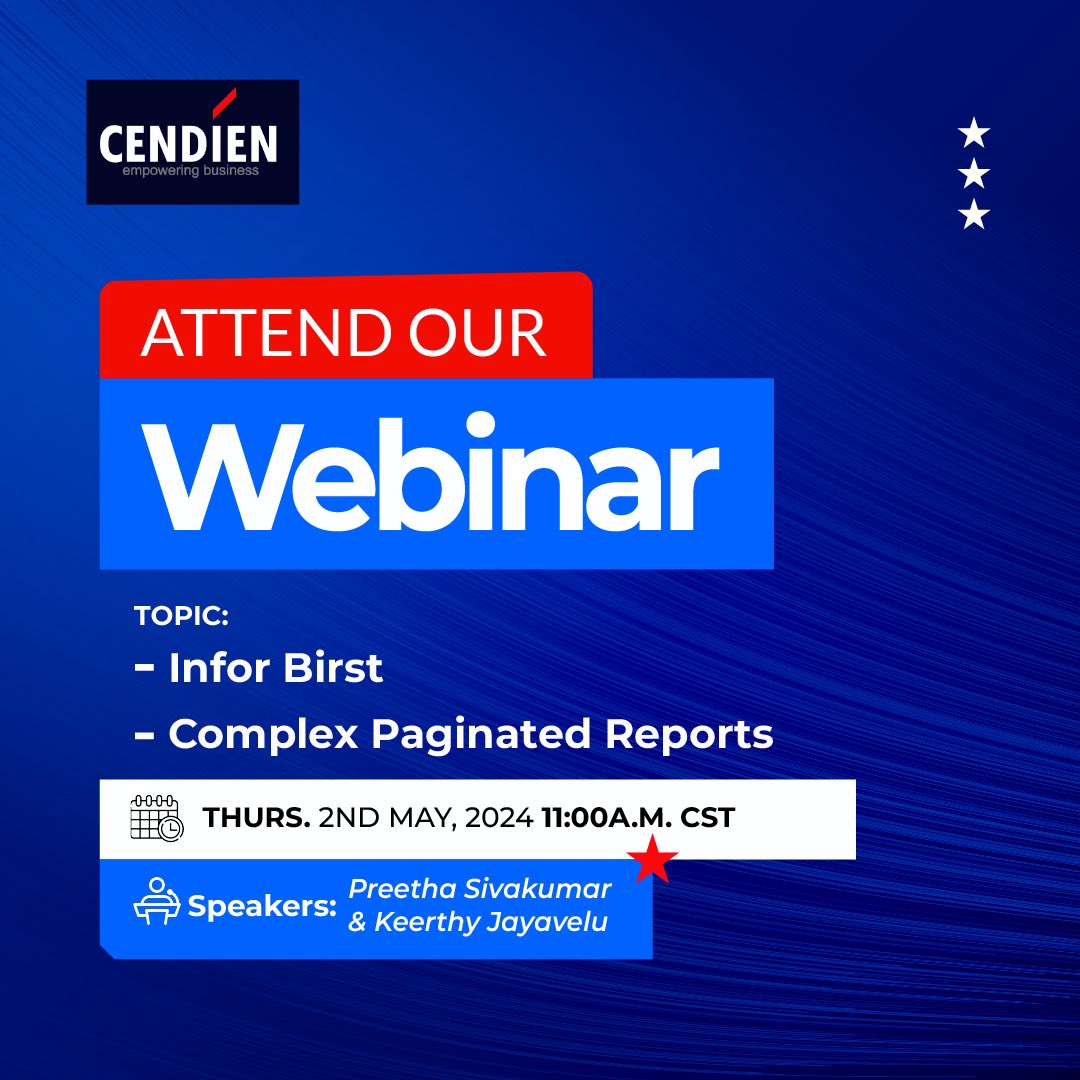cendien's tweet photo. We hope to see you at our upcoming webinar 
Register here:

https://t.co/T9l3hHHIdA https://t.co/fkLXBweJIN