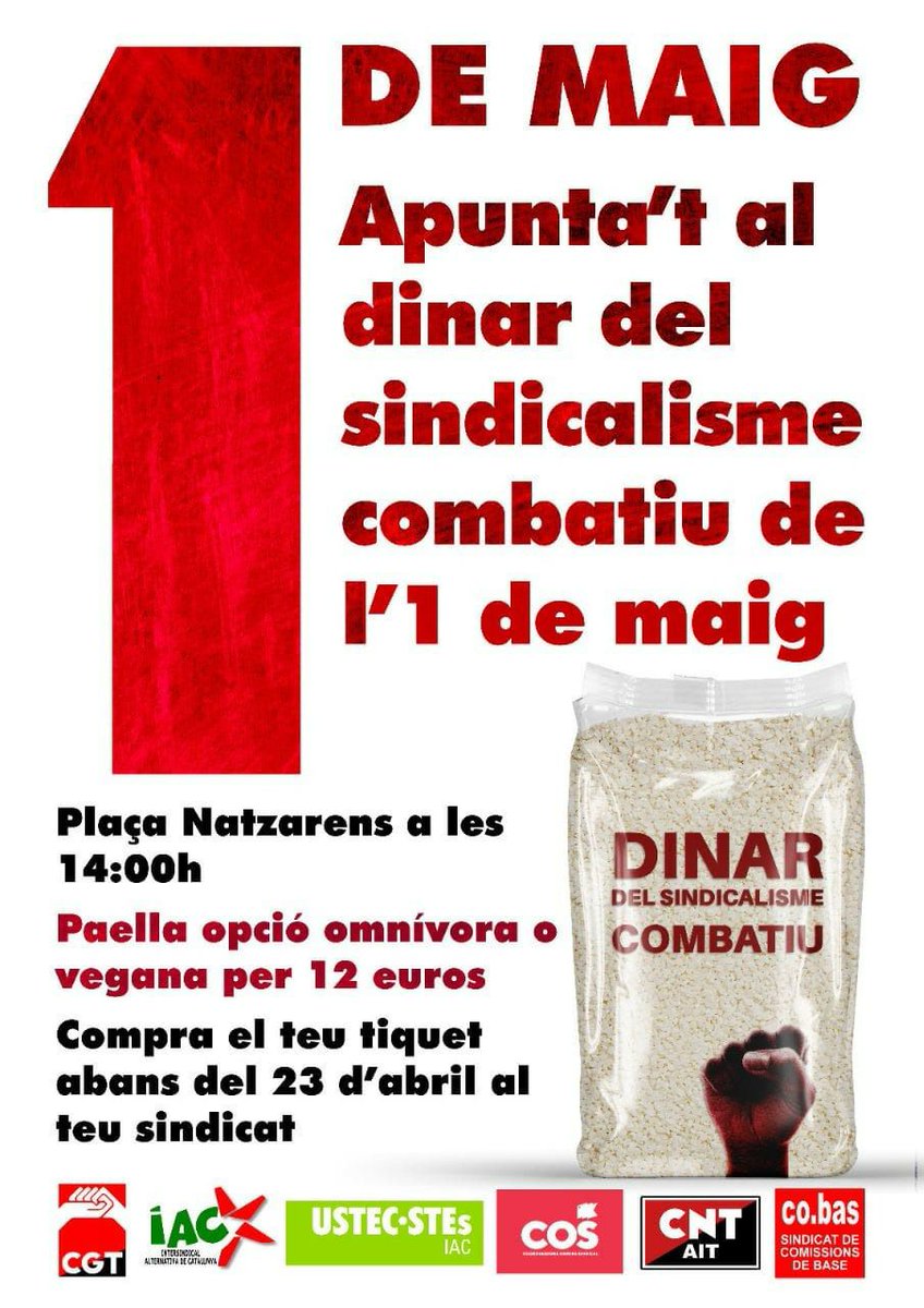 També podeu reservar a través d'aquí... La qüestió és que vingueu!