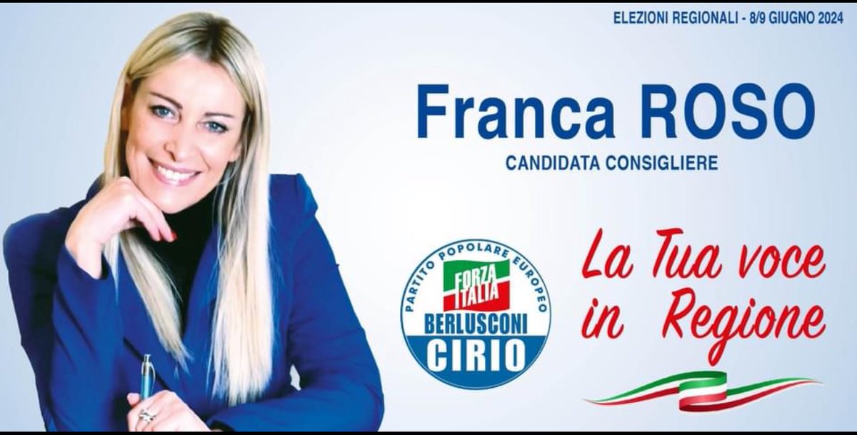 Elezioni Regionali Piemonte - Vota FORZA ITALIA e scrivi #ROSO. #forzaitalia #Piemonte2024 #elezioniregionali #regionePiemonte