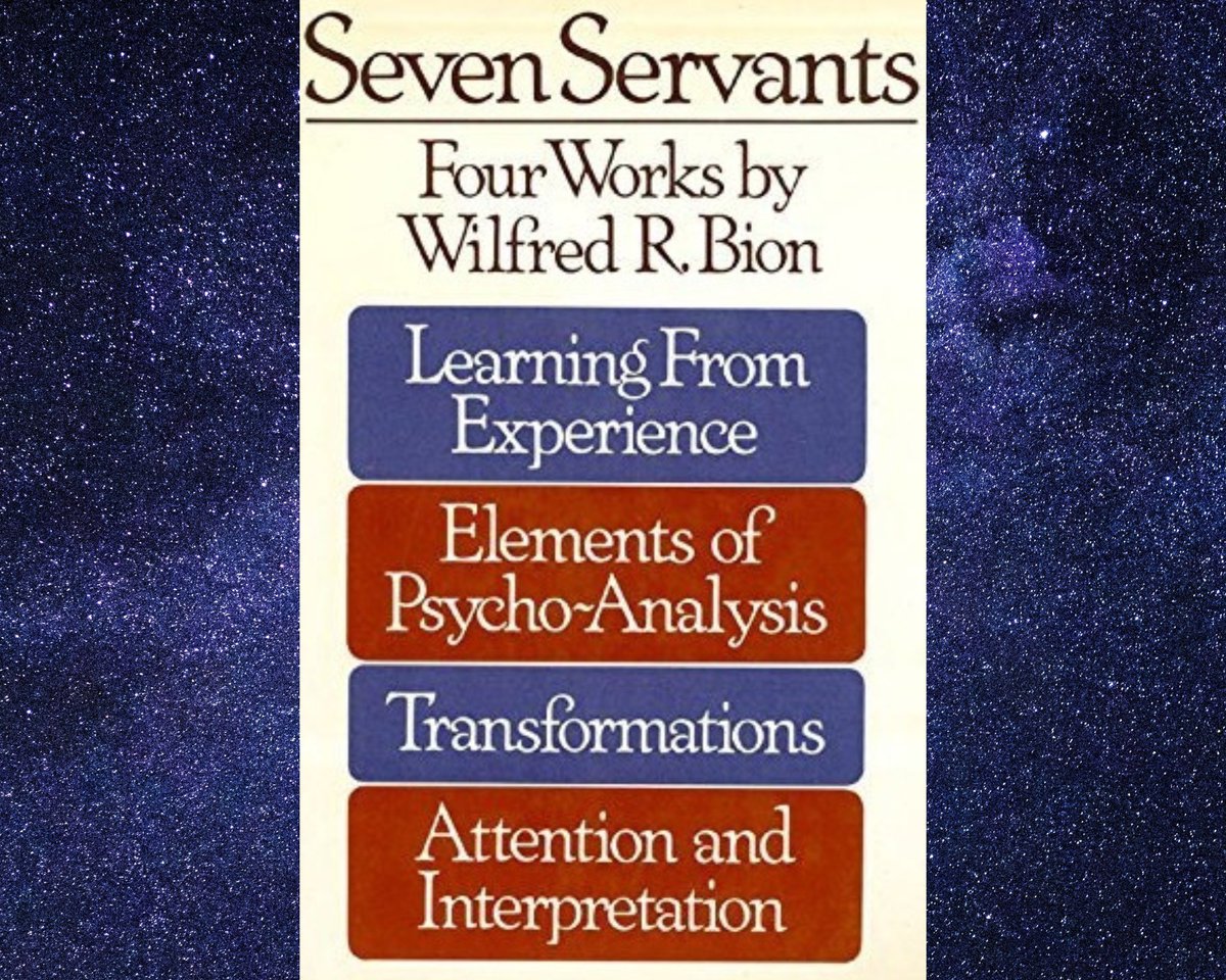 Four Works by Bion on PEP-Web!👀➡️

Learning from Experience (1962) pep-web.org/browse/documen…

Elements of Psycho-Analysis (1963) pep-web.org/browse/documen…

Transformations (1965) pep-web.org/browse/documen…

Attention and Interpretation (1970) pep-web.org/browse/documen…