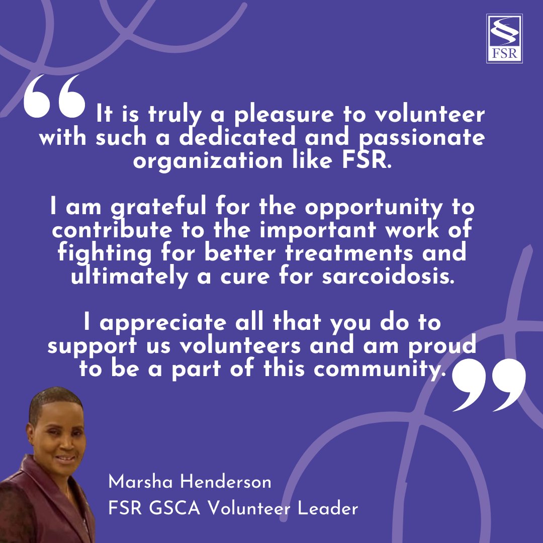 Join us in our mission to conquer sarcoidosis. Together, we can turn hope into action and make a lasting difference in the lives of millions. To learn more about volunteer opportunities or to get involved, please visit our website stopsarcoidosis.org/volunteer