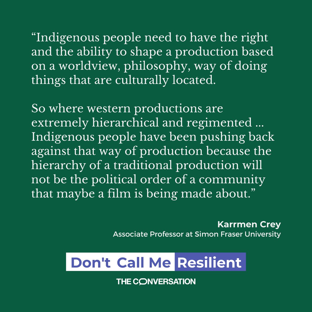 @IronDogBooks @writevinita @karrmencrey @sfuCMNS In this episode, @karrmencrey from @sfuCMNS speaks about the ways #Indigenous creators are using humour and a sharp critique of pop culture to show how different the world looks when decision-making power over how stories get told shifts and Indigenous media makers take control.