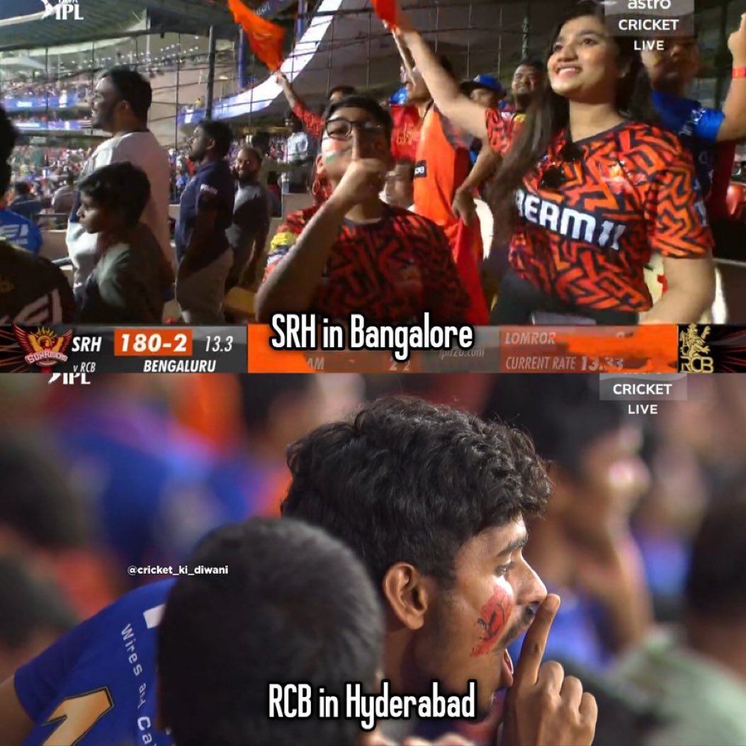 Massive reply from rcb fans:

#RCBvsSRH