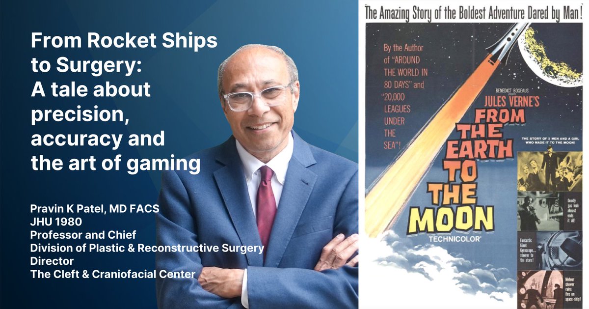Thrilled to support Dr. Pravin Patel, Chief of Plastic Surgery at UI Health and Johns Hopkins alum! Join for insights in 'From Rocket Ships to Surgery: A tale about precision, accuracy, and the art of gaming.' Event Link: events.jhu.edu/form/ChicagoAl…