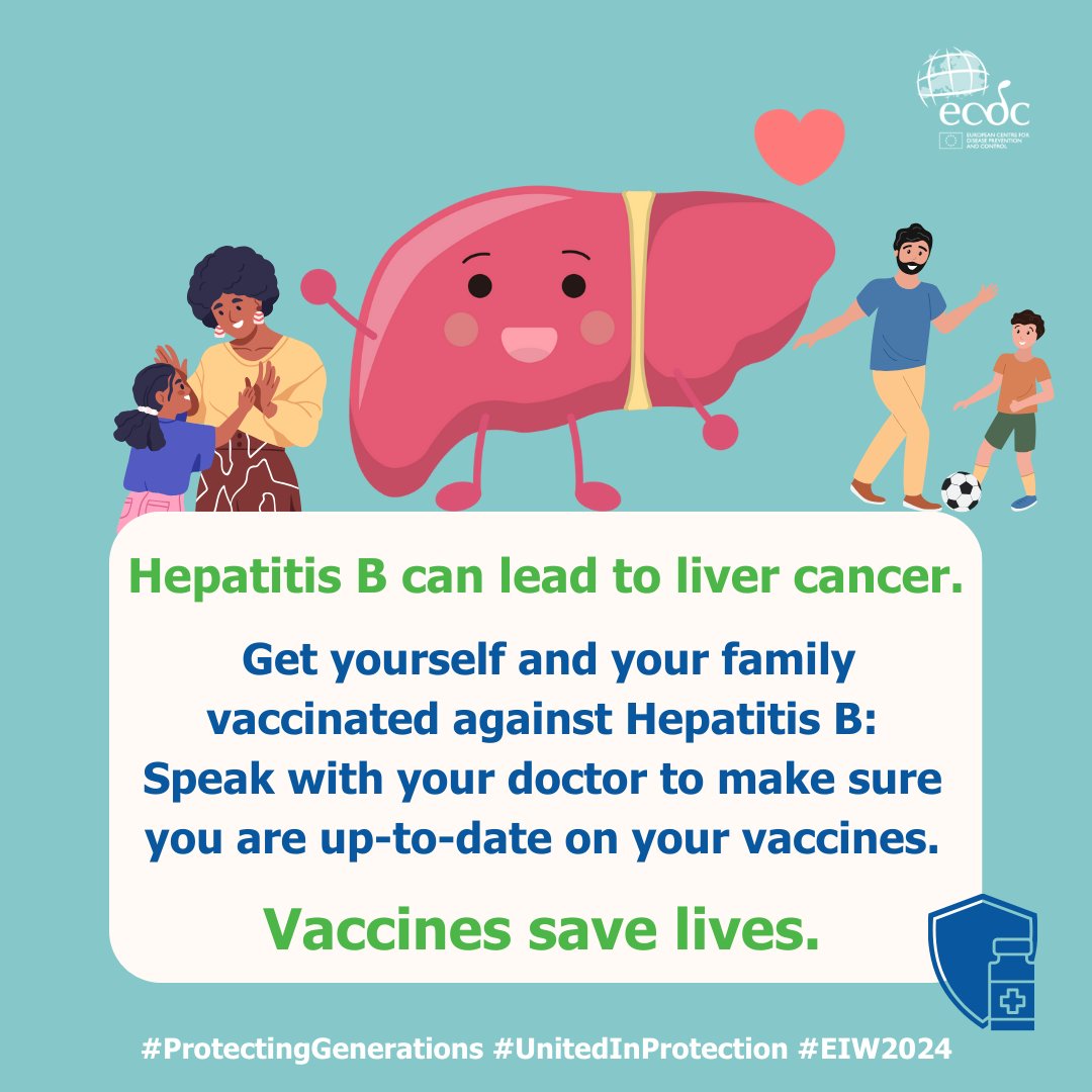 #DYK? #HepatitisB can lead to #liver cancer, but you can keep yourself safe from the infection by getting vaccinated! While we are on the #hepatitis topic - find our latest reports on #hepatitisB & #hepatitisC linked in the thread below! ⬇️⬇️⬇️ #eiw2024 #UnitedInProtection