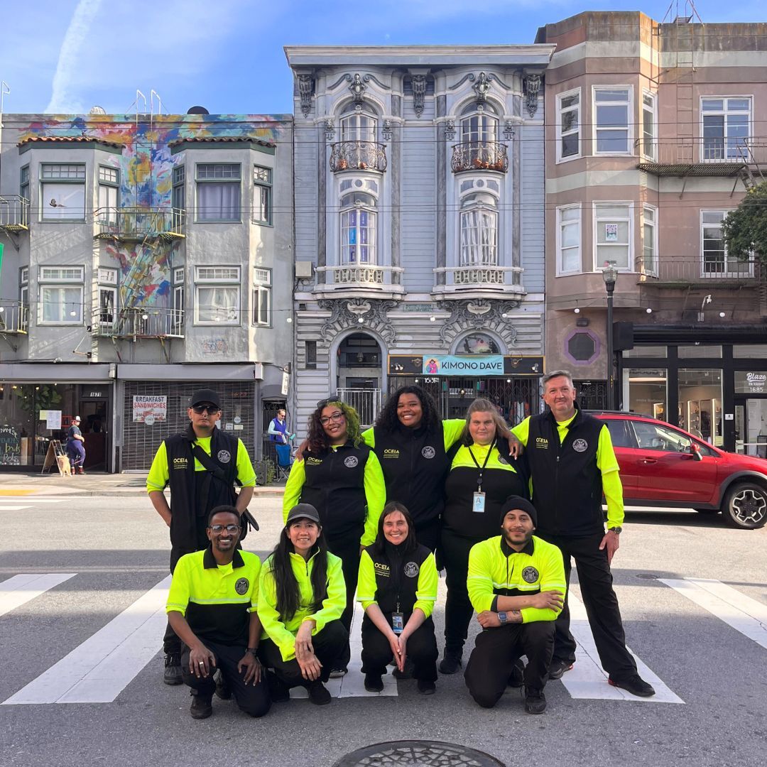 Our Community Ambassadors District 5 Team was happy to support @HuckleberrySF 's Block Party for the first time last week! '[A big] shoutout to the Community Ambassadors for being unbelievably helpful and kind to all of our guests!' Keana Giles, Director of Health Services, HYP.