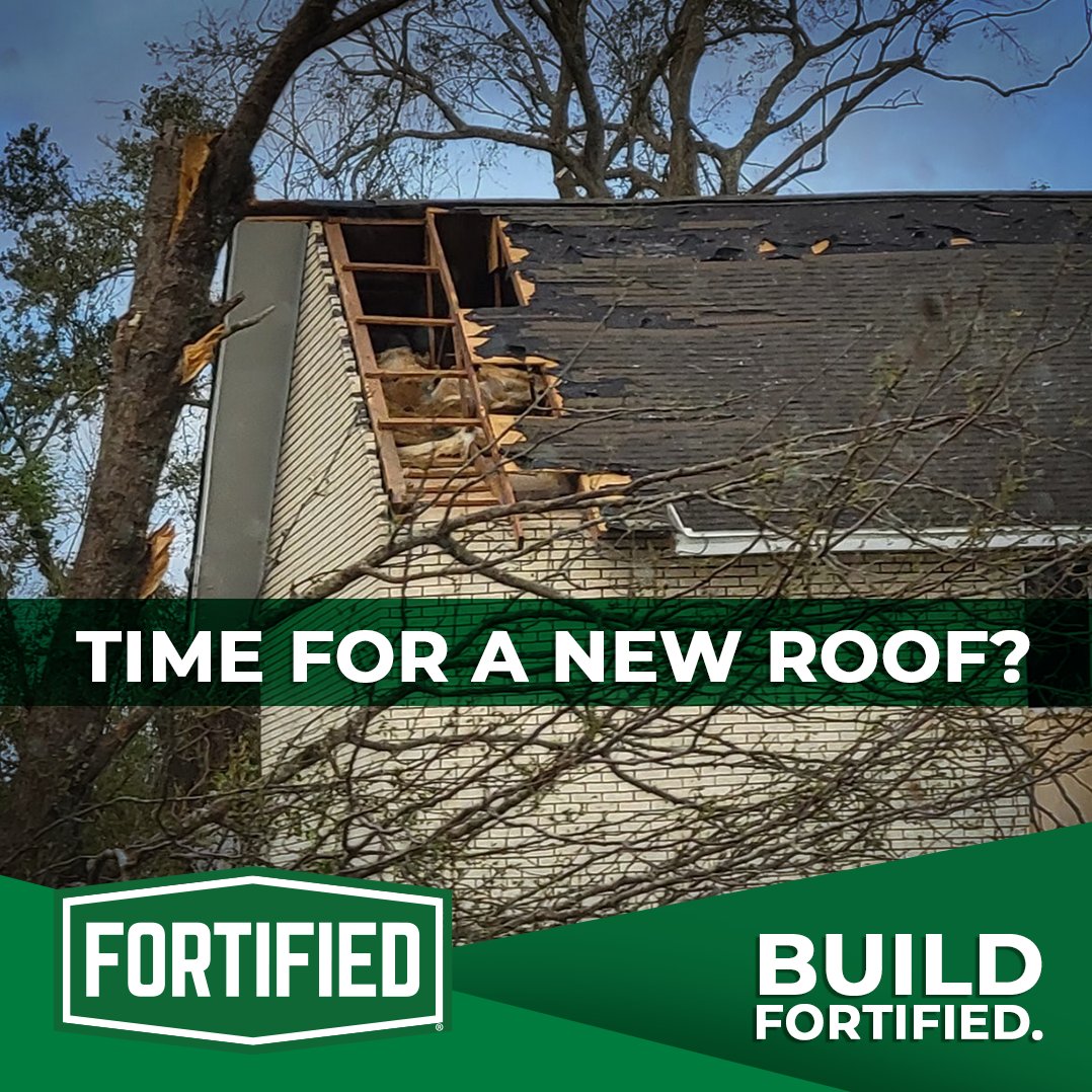 If you're replacing your damaged roof, now is the perfect time to do so with one meeting the FORTIFIED standard. Studies have shown FORTIFIED provides proven protection against severe weather and upgrading your roof is most affordable when re-roofing. fortifiedhome.org/roof/