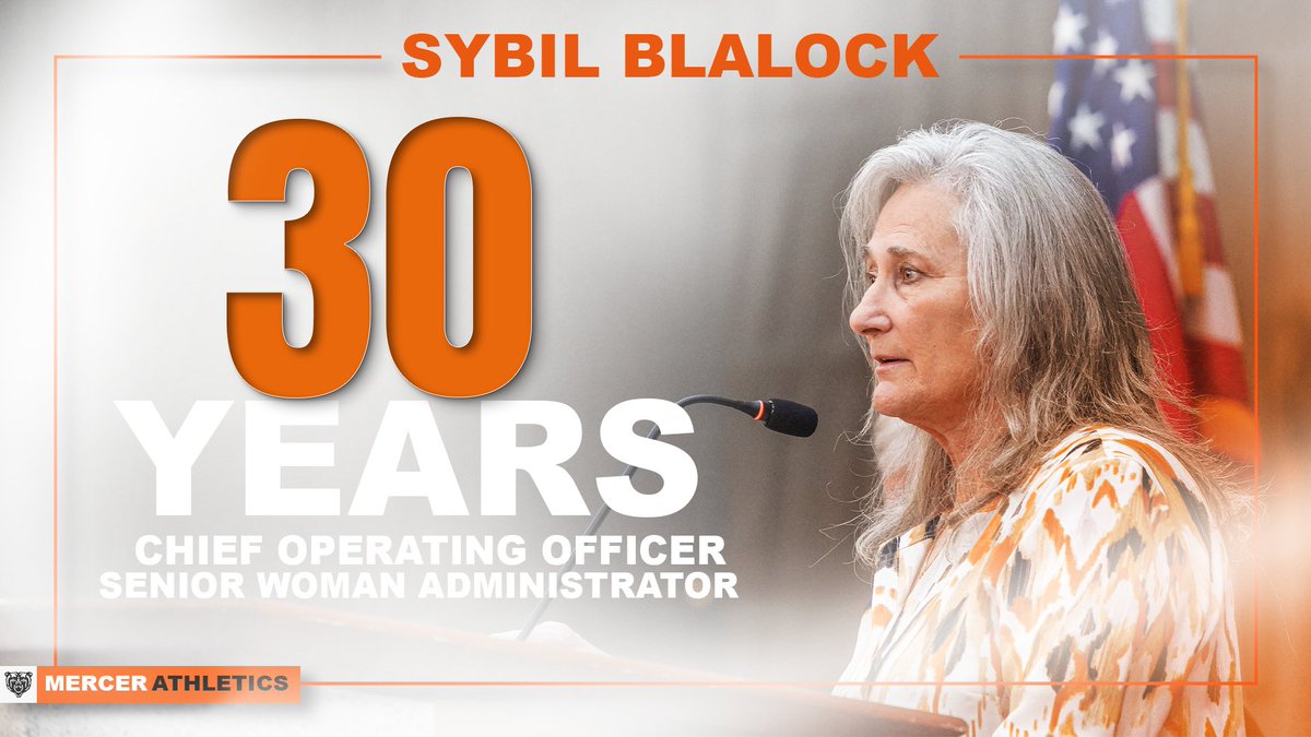 Three decades of dedication, leadership, and excellence. Congratulations to Sybil Blalock, Mercer University's Athletics Chief Operating Officer and Senior Woman Administrator, for her remarkable 30 years of service. From athlete to coach to administrator, her impact on Bears'…