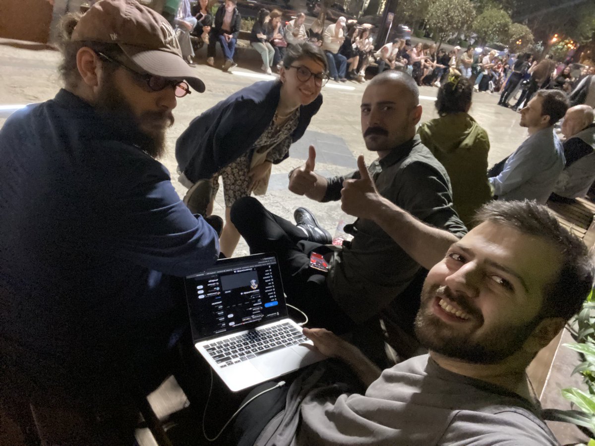 jezko_fella's tweet photo. Doing last minute bonking before marching begins.

With fellow NAFO allies - @AkhmeteliAnn @georgedalak94 

Georgia will win! 🇬🇪🇪🇺 https://t.co/qCUDhdzYUG