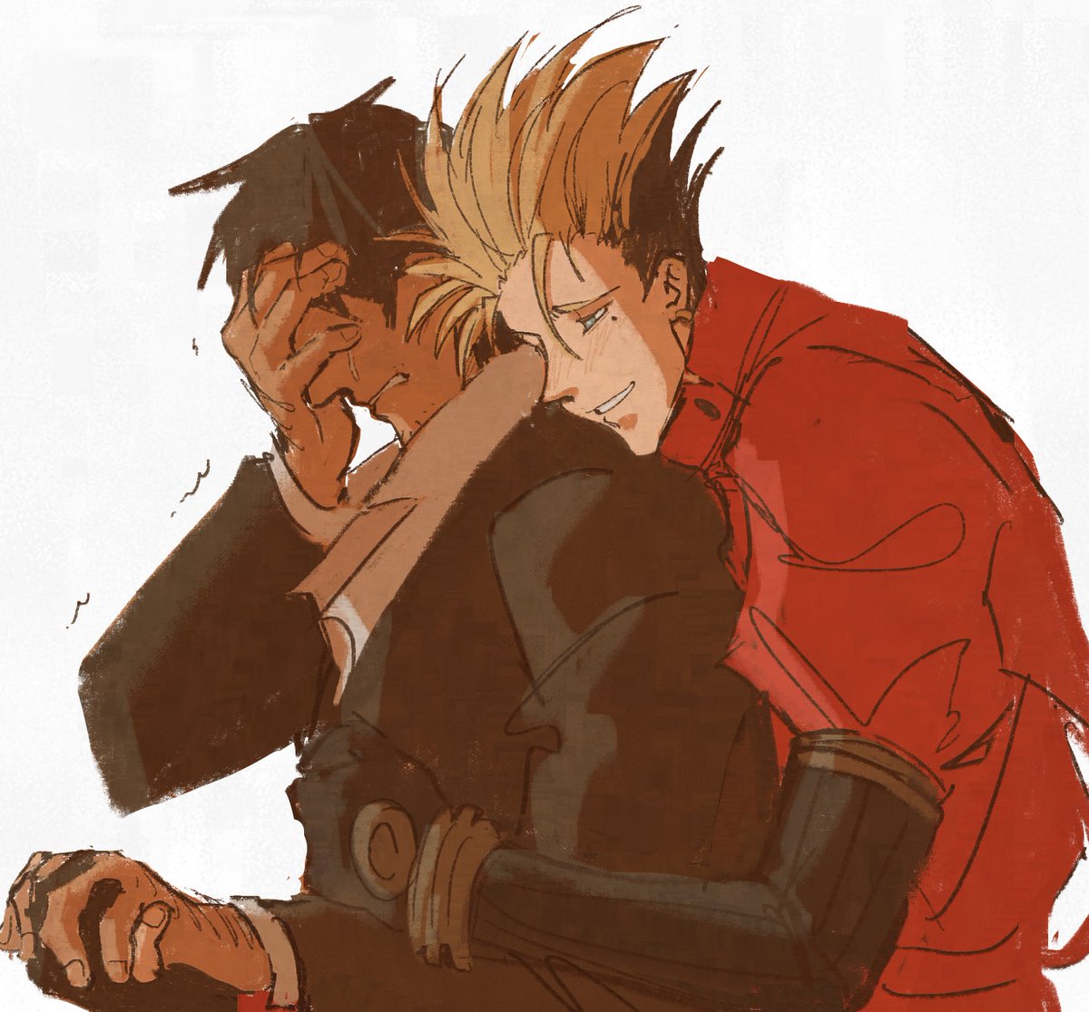 комфортят друг друга #trigun #vashwood