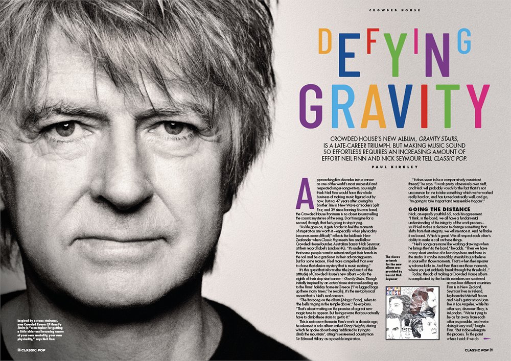 In the latest Classic Pop, @NeilFinn and Nick Seymour take us inside the career-best new LP, Gravity Stairs by @CrowdedHouseHQ Single issue: bit.ly/4cDlAE2 Subscribe: bit.ly/3CJt4UX Store locator: bit.ly/34xiEGu Digital edition: bit.ly/2UWAzTL