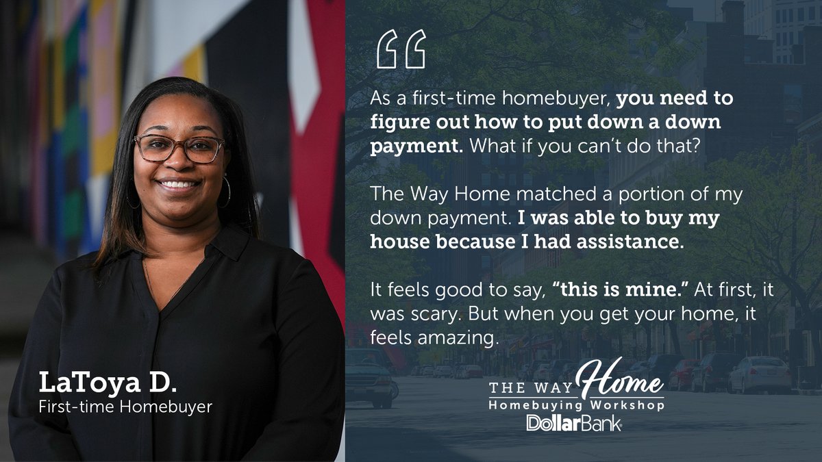 Our homeownership program includes educational classes, private credit restoration counseling, special savings programs, down payment assistance and more. Let's get you a home of your own. You deserve that feeling. Register for a workshop near you: dlbnk.co/3Jrsnn2