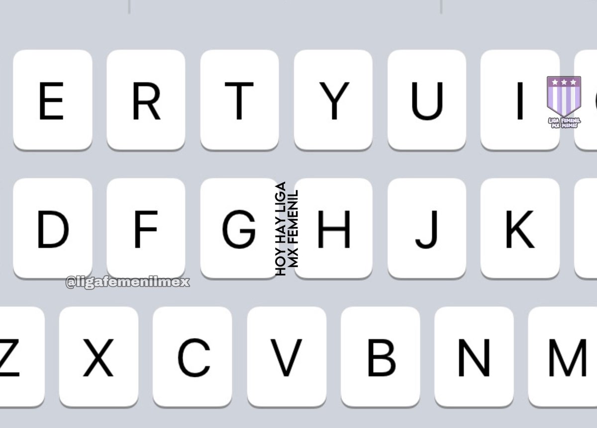 Si estás teniendo un mal día, solamente lee lo que hay entre la G y la H del teclado 🤭🤭
#LigaBBVAMXFemenil #VamosPorEllas #FútbolFemenino