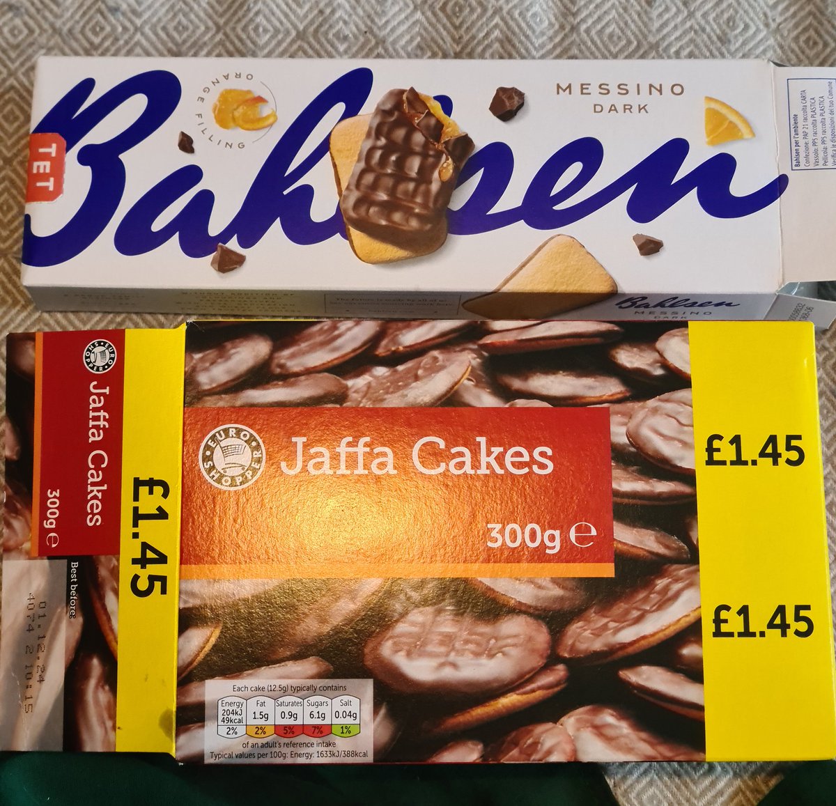 Here's a 'jaffa cake' tip you never asked for.

These are so similar so as to be imperceptible & both infinitely better than the originals. Strange but true & I'm a snack freak & a foody snob. 

The top are £1.75 for 125g.

The bottom - £1.45 for 300g