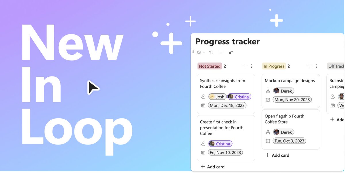MicrosoftLoop's tweet image. #NewinLoop: We&apos;re enhancing your Loop boards experience! Our team has been working on bridging the gap between Loop boards and Loop tables, making them equally flexible and powerful. Check out the exciting updates in Loop Board visualization we believe you&apos;ll love 👇