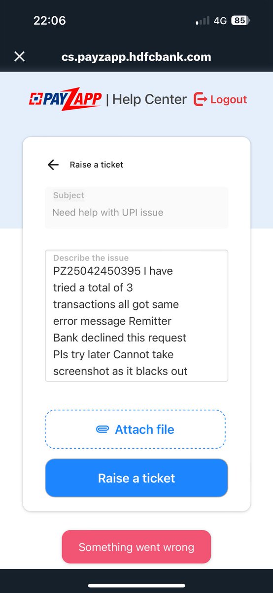 Sudhi2803's tweet photo. @HDFCBank_Cares Even in the link you shared, while filling the form, see attached. https://t.co/w6JgixZbeO