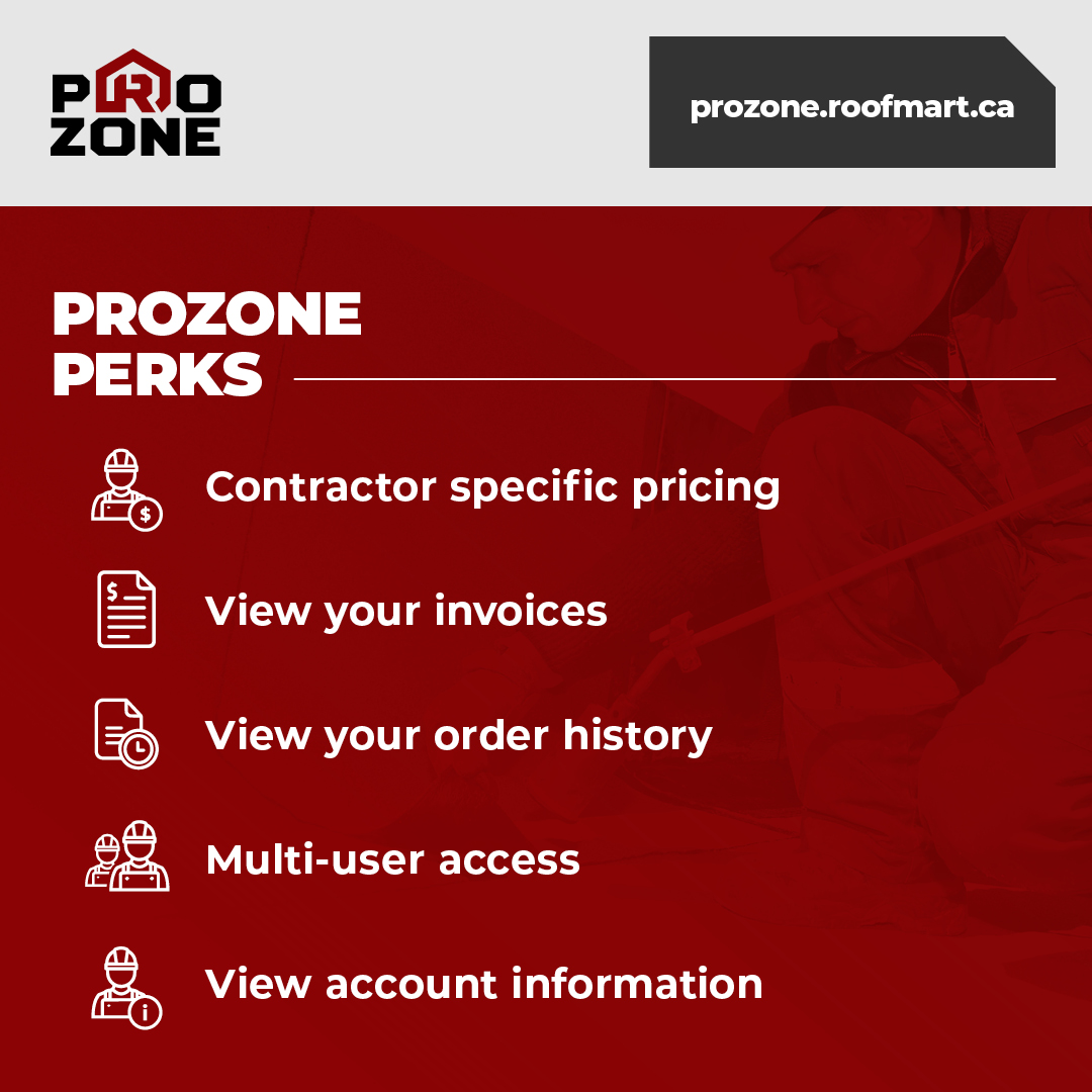 Do you know the perks of ProZone? Ask your sales rep for access to your account online today!  

#onlineordering #accountportal #ecommerce #services