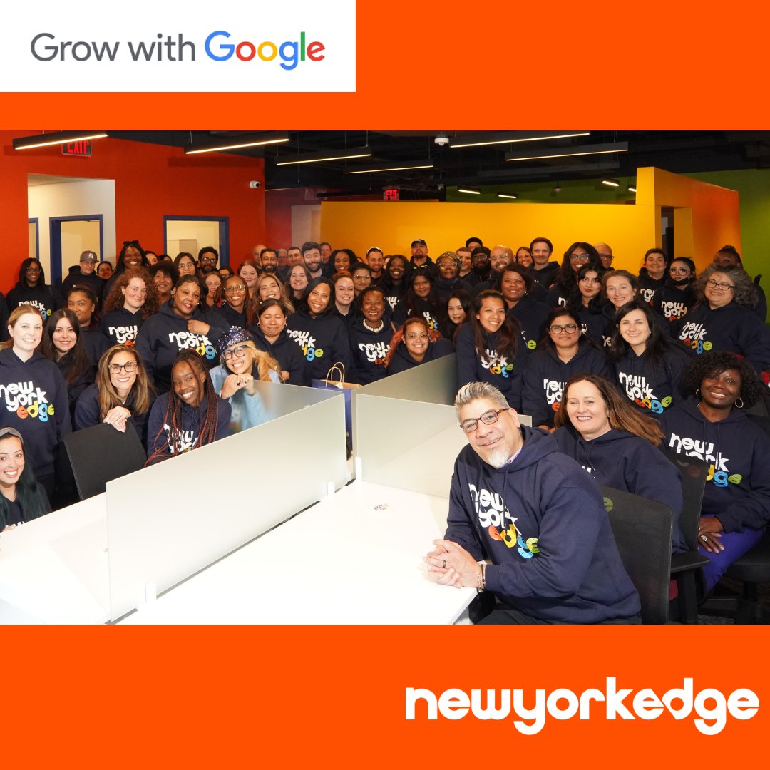 We are thrilled to share that New York Edge has joined forces with @Google  through an incredible collaboration with @NYCYouth!  🎉 We are now proud members of the Grow with Google Partner Program, offering our employees the opportunity to earn Google Career Certificates. 🚀