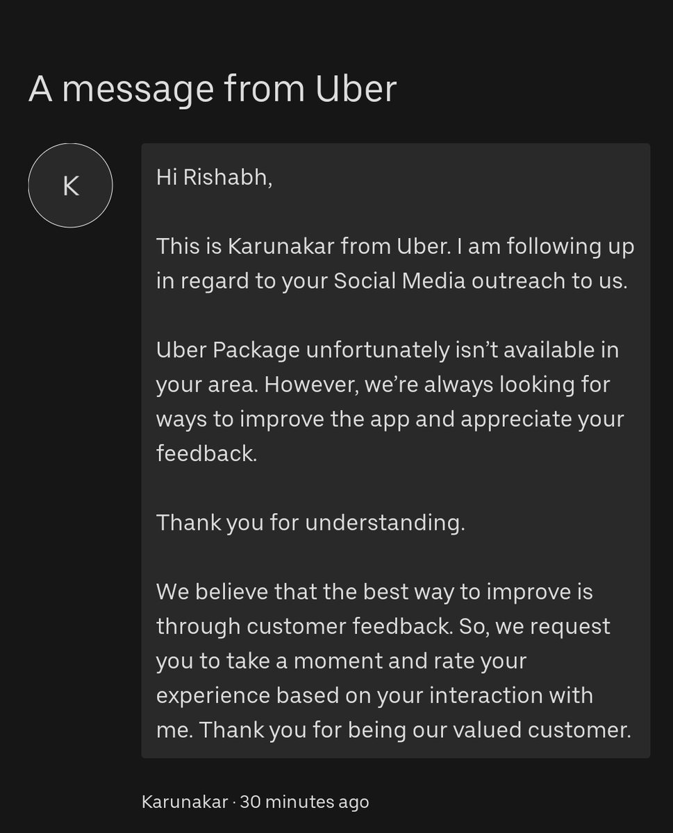 rishabhraj_7's tweet photo. @UberIN_Support The customer service representative is clueless about the issue. https://t.co/pFBiDh5lED