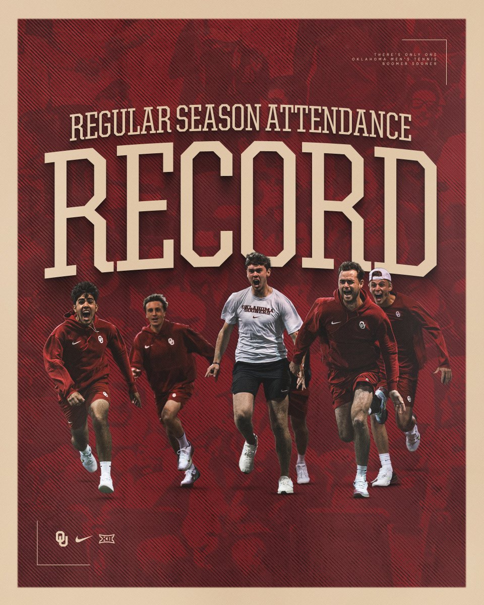 Capping off the regular season with a new attendance record! 📈 Thank you for your incredible support, Sooner Nation! ☝️