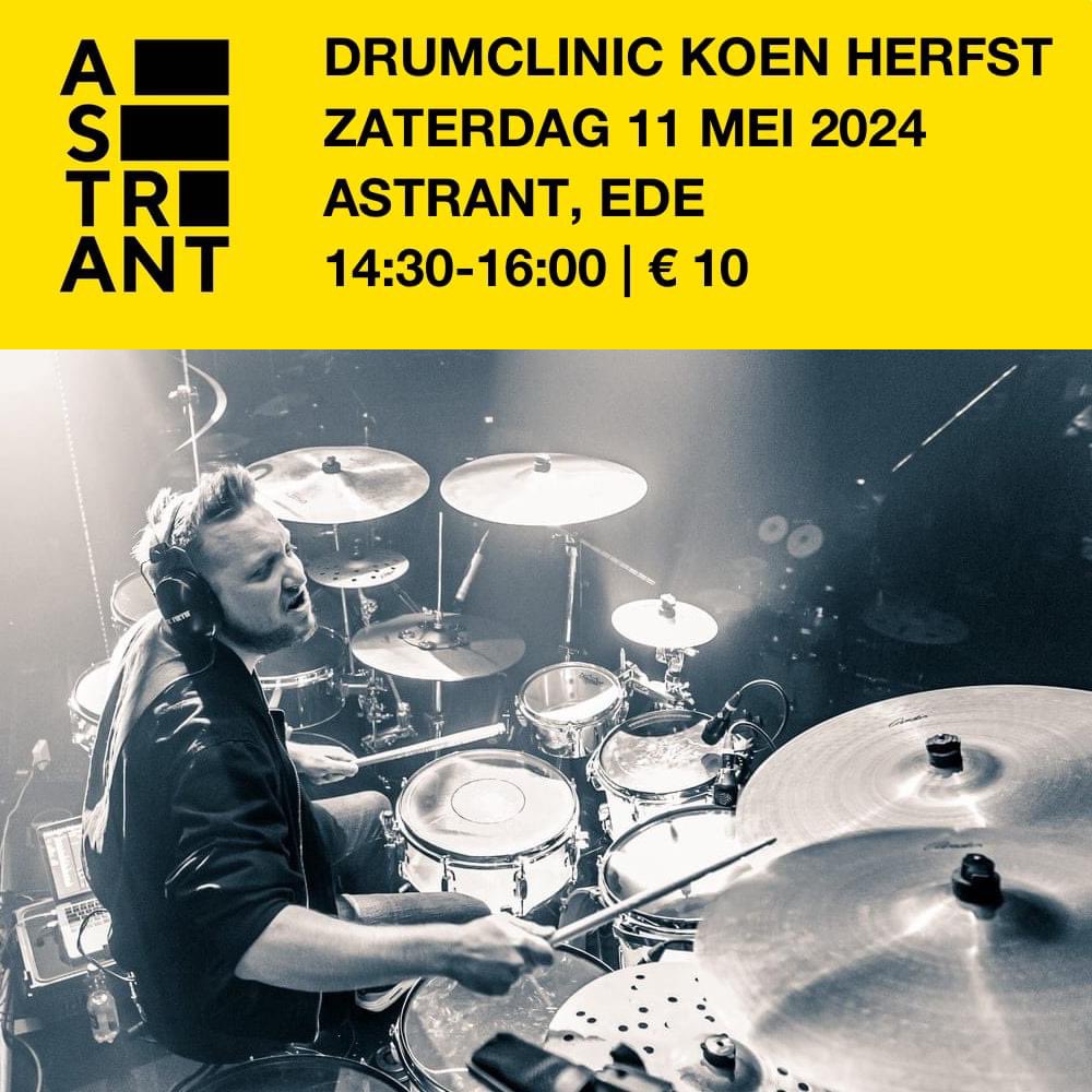 koenherfst's tweet photo. Drumclinic @Astrant_Ede ๐ฅ #drums #drumclinic #ede #astrant https://t.co/mvmjVx0YnV