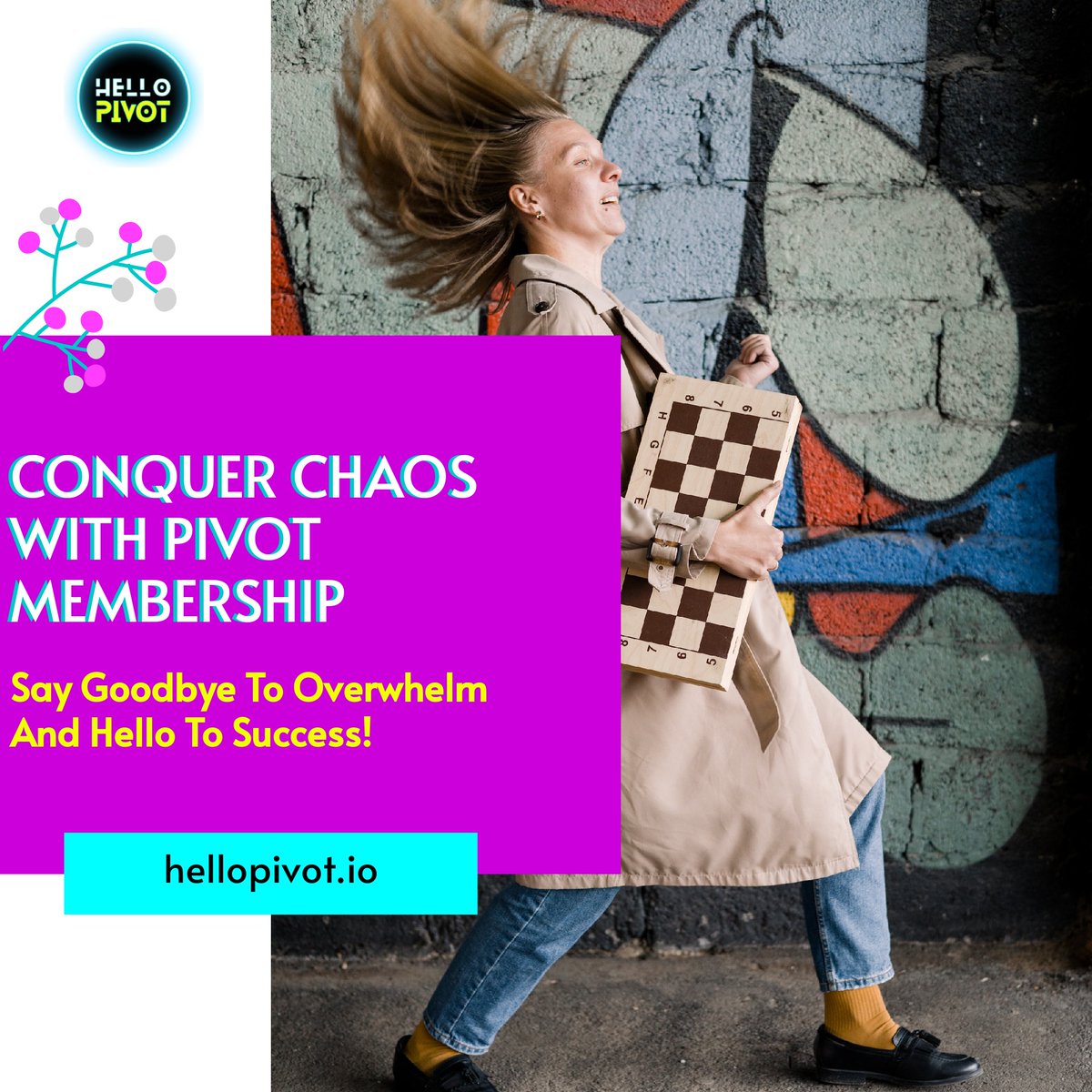 Did You Know? The key to success lies in effective time management and prioritization. With the right tools and strategies, chaos can be conquered! #ConquerChaos #PivotMembership