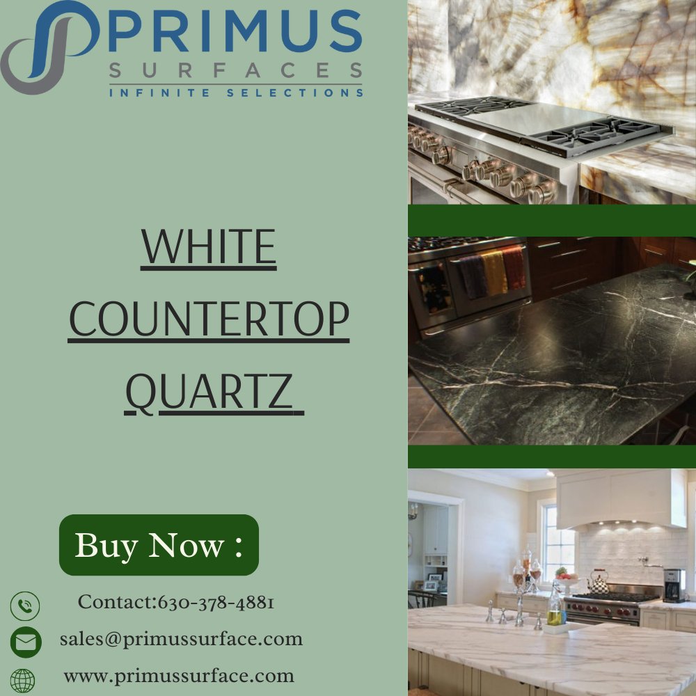 SHOP WHITE COUNTERTOP QUARTZ AT 45% OFF IN ILLINOIS 
FOR MORE DETAILS : PRIMUSSURFACE.COM.
#kitchenimpossible #kitchen #KITCHENRENOVATION 
#KitchenBeauty #KITCHENFACTORY