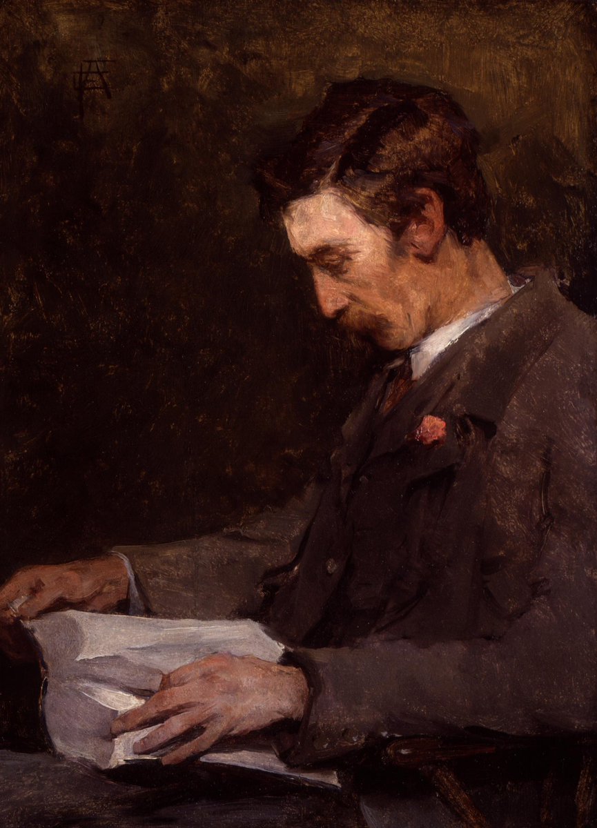 Portrait of Stanhope Alexander Forbes by Elizabeth Adèla Forbes, oil on panel circa 1900.